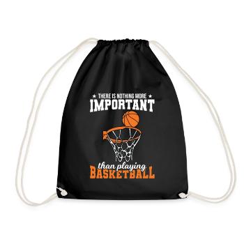 Dicton motivant le basketball - Sac de sport léger - noir - Devant