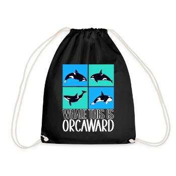 Orques d’observation des baleines - Sac de sport léger - noir - Devant