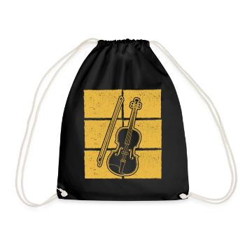 Violin Violinist Violinist - Drawstring Bag - black - Front