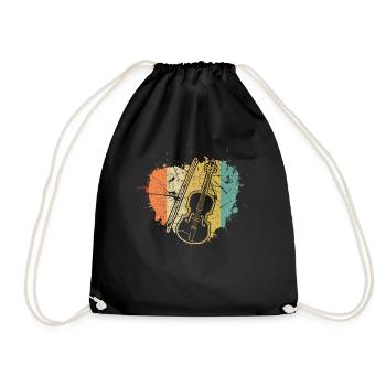 Violin Violinist Violinist - Drawstring Bag - black - Front
