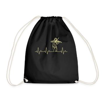 Violin Violinist Violinist - Drawstring Bag - black - Front