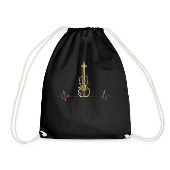 Violin Violinist Violinist - Drawstring Bag - black - Front