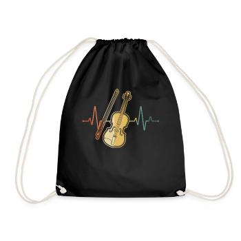 Violon Violoniste Violoniste - Sac de sport léger - noir - Devant