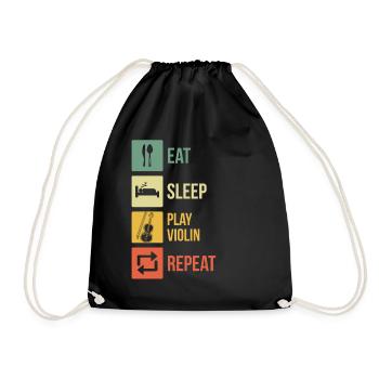 Violon Violoniste Violoniste - Sac de sport léger - noir - Devant