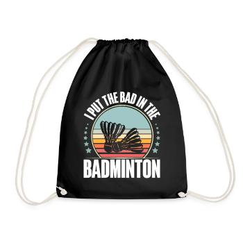 Badminton - Turnbeutel - Schwarz - Vorne