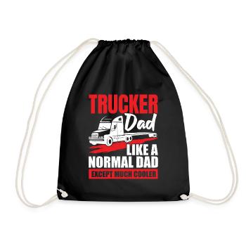 Camionneur Papa Camionneur Camionneur Père Cadeau - Sac de sport léger - noir - Devant