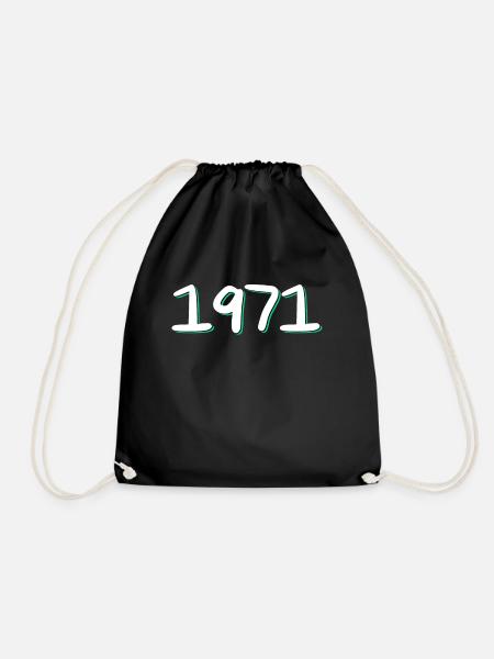1971 Geburtstag - Turnbeutel - Schwarz