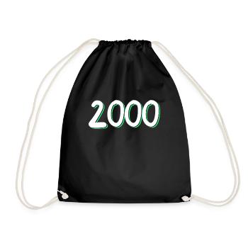 2000 Birthday - Drawstring Bag - black - Front