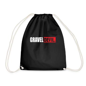 Gravel Devil - Drawstring Bag - black - Front