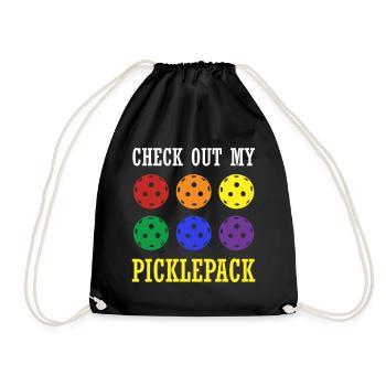 Vérifiez mon picklepack Pickleball - Sac de sport léger - noir - Devant
