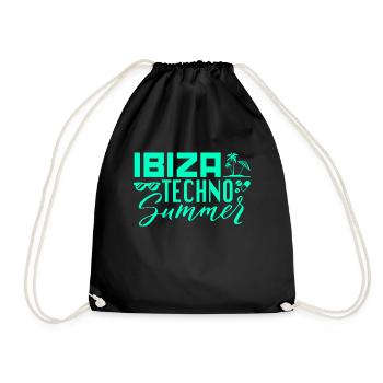 Ibiza Techno Été - Sac de sport léger - noir - Devant