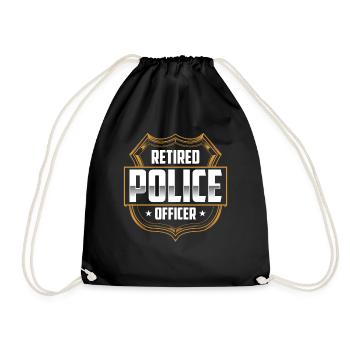 Policier à la retraite Policier à la retraite Retraité - Sac de sport léger - noir - Devant