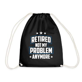 À la retraite, ce n’est plus mon problème policier - Sac de sport léger - noir - Devant