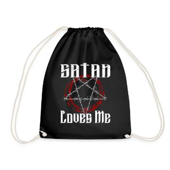 Satan Belzébuth Diable Gothique Pentagramme Mystique - Sac de sport léger - noir - Devant