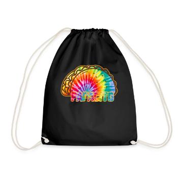 Papacito Mexican Taco Cactus Sombrero Cinco de - Drawstring Bag - black - Front