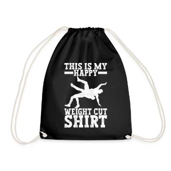 Wrestling Wrestling Wrestlers - Drawstring Bag - black - Front