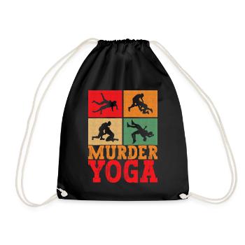 Wrestling Wrestling Wrestlers - Drawstring Bag - black - Front