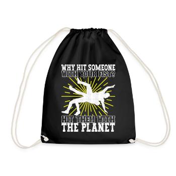 Wrestling Wrestling Wrestlers - Drawstring Bag - black - Front