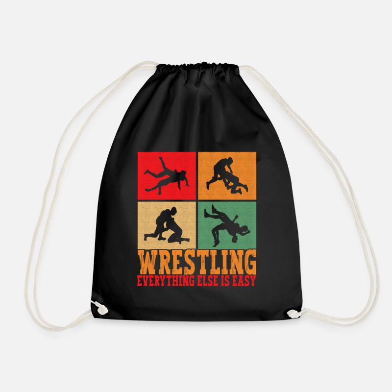 Wrestling Ringen Ringer - Turnbeutel - Schwarz