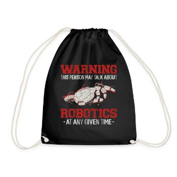 Avertissement de l’ingénieur robotique robotique - Sac de sport léger - noir - Devant