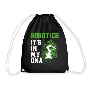 Robot Robotics Engineer Robotics - Drawstring Bag - black - Front