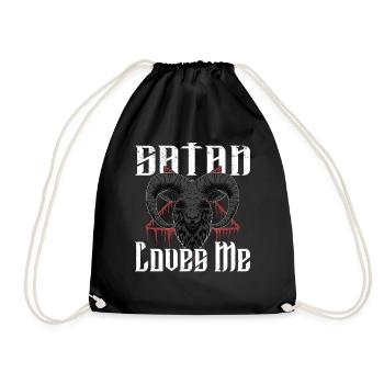 Satan Belzébuth Diable Gothique Pentagramme Mystique - Sac de sport léger - noir - Devant