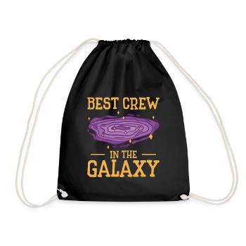 Galaxy Workplace Coworker Crew Office Family - Drawstring Bag - black - Front
