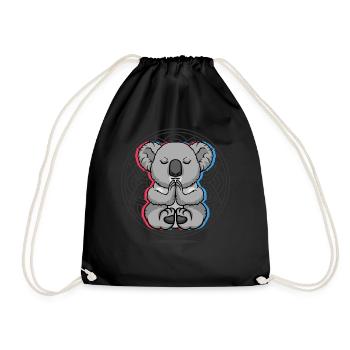 Yoga Koala Koala Yoga - Turnbeutel - Schwarz - Vorne