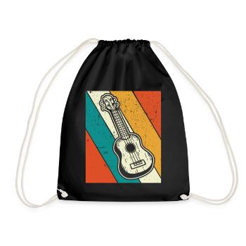 Ukulele Ukulele-Spieler Ukulelist - Turnbeutel - Schwarz - Vorne