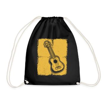 Ukulele Ukulele Player Ukulelist - Drawstring Bag - black - Front