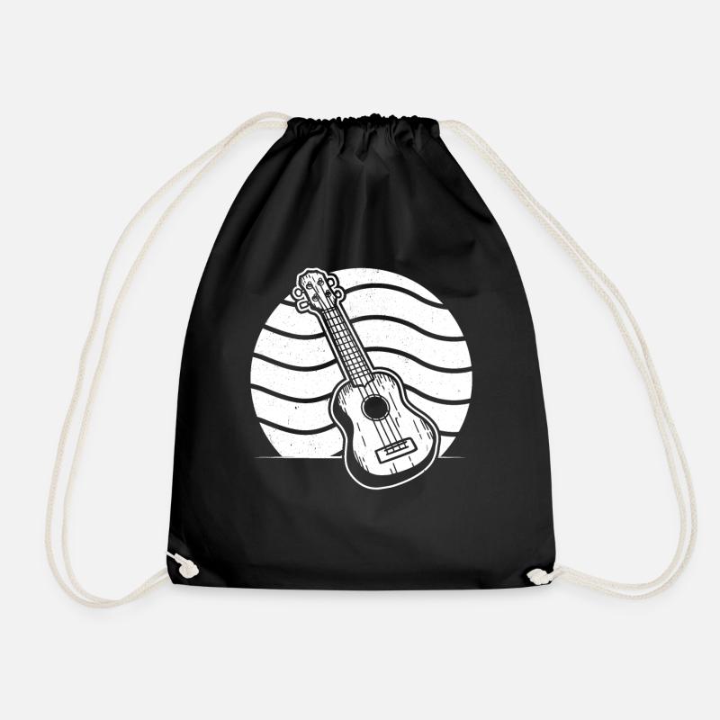 Ukulele Ukulele-Spieler Ukulelist - Turnbeutel - Schwarz