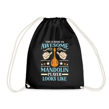 Mandolin This Is What An Awesome Bluegrass Music - Turnbeutel - Schwarz - Vorne