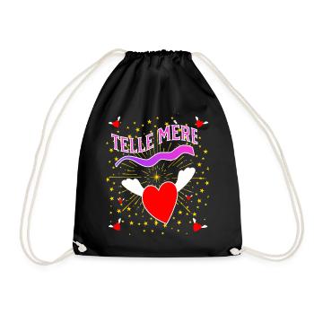 telle mère - Sac de sport léger - noir - Devant