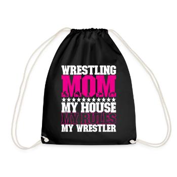 Lutte Maman Lutteuse - Sac de sport léger - noir - Devant