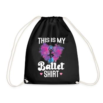 Ballet Danseuse Danse Ballerine - Sac de sport léger - noir - Devant
