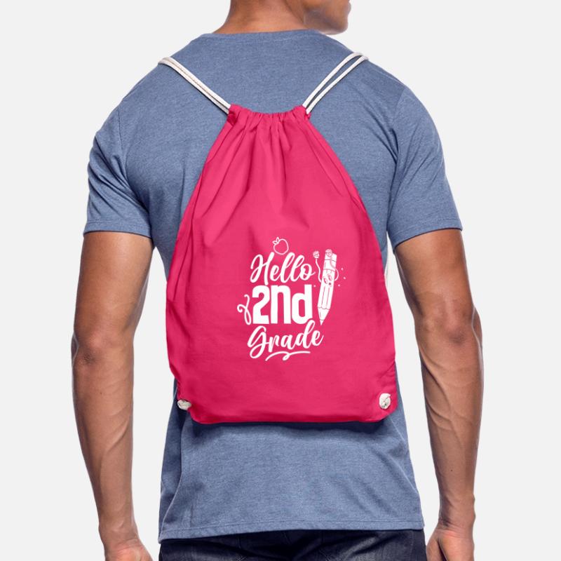 Hello 2nd Class Second Grader Second Class Drawstring Bag