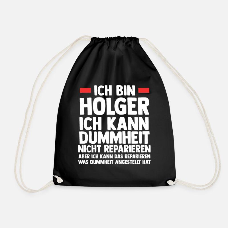 Holger - Turnbeutel - Schwarz