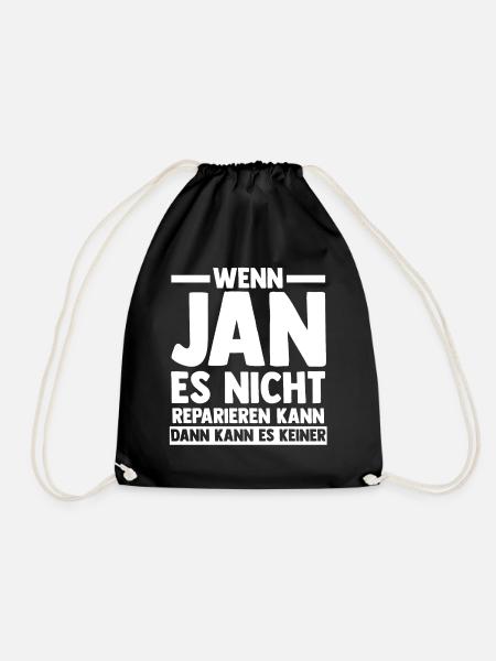 Jan - Turnbeutel - Schwarz