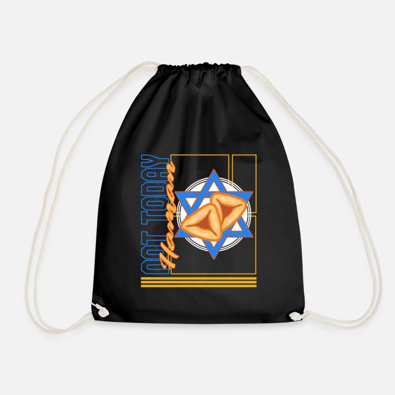 Purimhemd, nicht heute Haman Hamantash Tee, - Turnbeutel - Schwarz