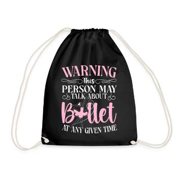 Ballet Danseuse Danse Ballerine - Sac de sport léger - noir - Devant