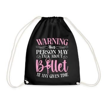 Ballet Danseuse Danse Ballerine - Sac de sport léger - noir - Devant