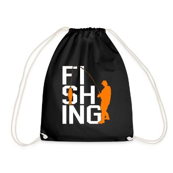 Angling - Drawstring Bag - black - Front