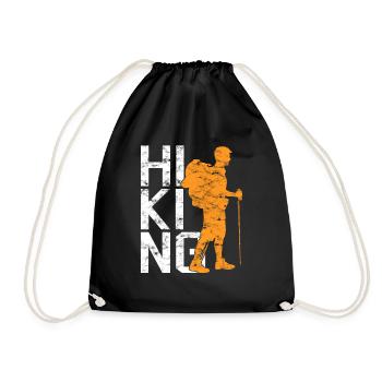 Wander - Drawstring Bag - black - Front