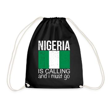 Nigéria Dicton - Sac de sport léger - noir - Devant