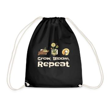 Jardinage Fleuriste Fleurs Plantes Fleurs - Sac de sport léger - noir - Devant
