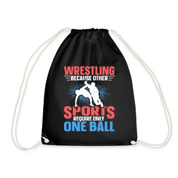 Drôle de dicton de lutte pour les lutteurs professionnels - Sac de sport léger - noir - Devant