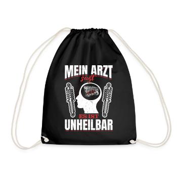 Mein Arzt sagt es ist unheilbar Tuning Boost - Turnbeutel - Schwarz - Vorne