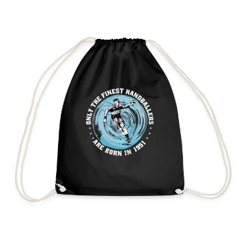 Handballeur Handballeur né en 1951 - Sac de sport léger - noir - Devant