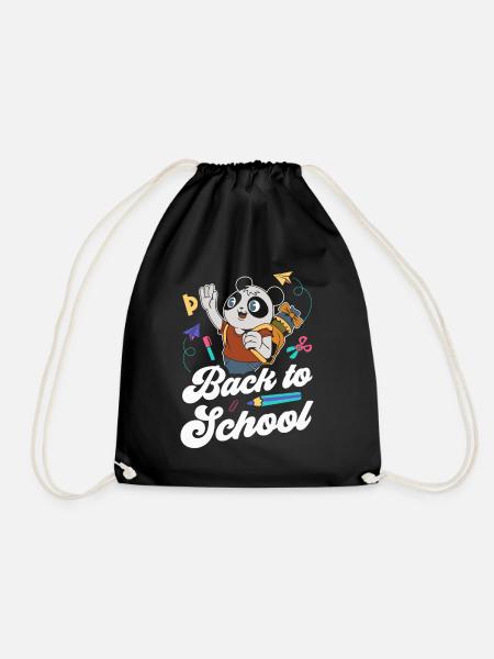 Back to School Back to School Back to School Teacher - Drawstring Bag - black
