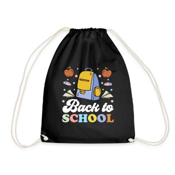 Back to School Back to School Teachers Back to School - Drawstring Bag - black - Front